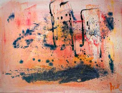 the art of kEith painting, Study in Orange by Keith Kimmel