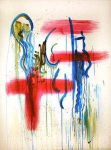 the art of kEith painting, Be Positive Sambo by Keith Kimmel