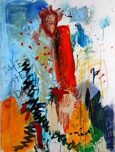 the art of kEith painting, Be Positive Sambo by Keith Kimmel