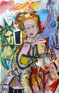 the art of kEith painting, that silly goose by Keith Kimmel