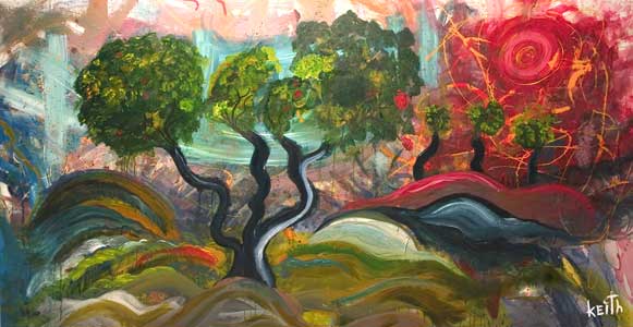 the art of kEith painting, foray in enchanted places by Keith Kimmel