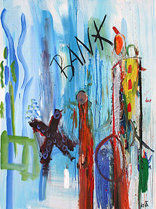 the art of kEith painting, Bank on This by Keith Kimmel
