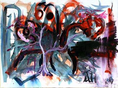 the art of kEith painting, Picnic New York by Keith Kimmel