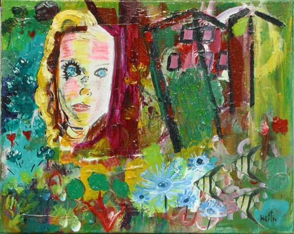the art of kEith painting, hannah by kEith kimmel